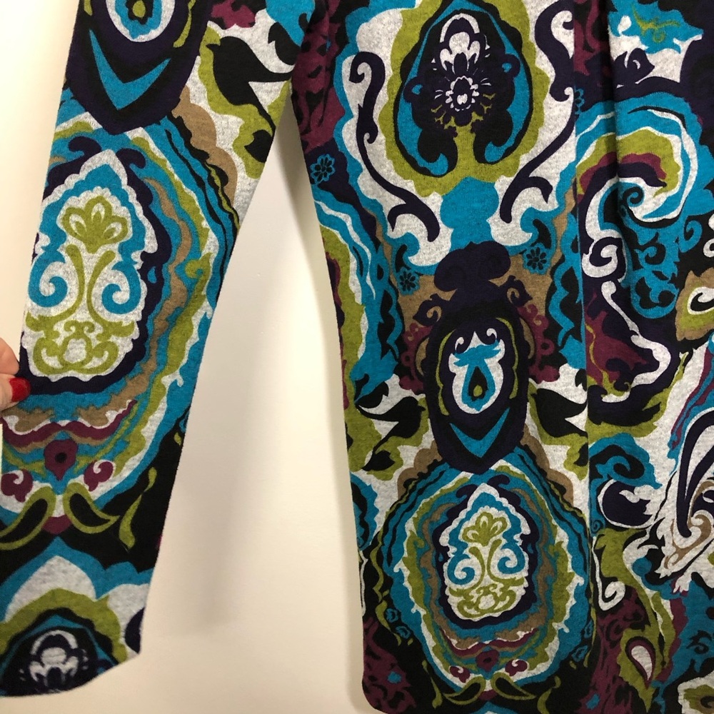 Karlie Long Sleeve Knit Dress‎ Sz Small-Medium Tags Missing Multicolor Abstract - Picture 5 of 13